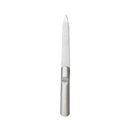 Private Label Custom logo Double Side Stainless Steel Nail File for Fine Grinding