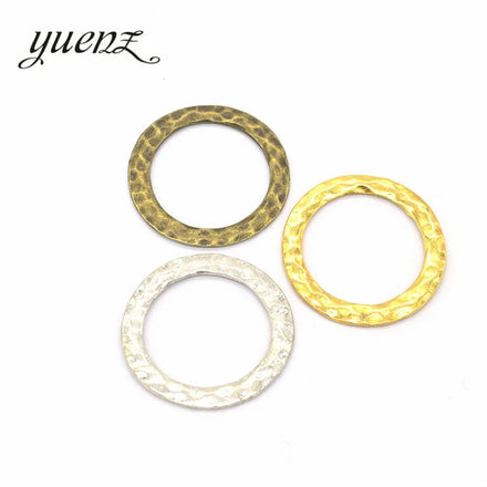 YuenZ 3 Color Antique Silver Color Ring Charms Fit for Bracelet Necklace DIY Metal Jewelry Making 32*32mm B108
