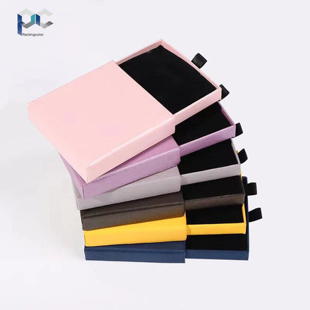 2025 New Personalized Jewelry Packaging Box with Embossing & UV Coating Sponge Lining Recyclable Custom Logo Necklace Gift Box