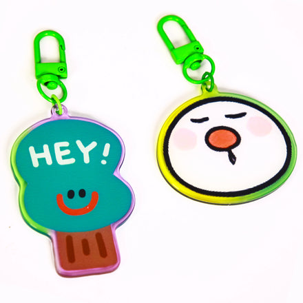 Customized Personalized Anime Custom Charm Acrylic Transparent Anime Acrylic Keychain Charm