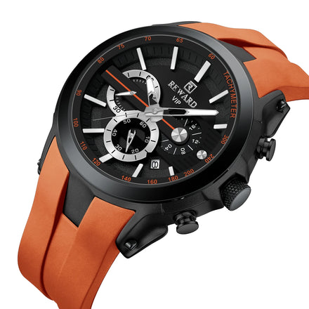 REWARD Top Brand Customized Logo Watch 48 Mm Big Case Fashion Silicone Man Clock Watch Reloj Clasico