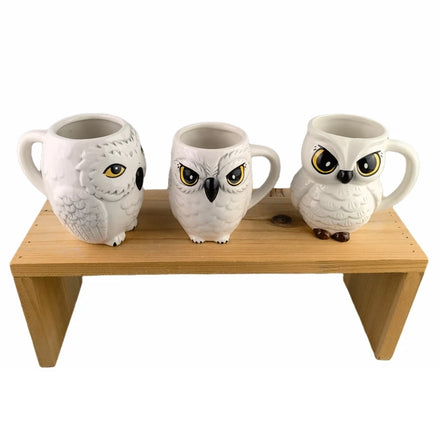 3D Ceramic Owl Mug Cartoon Animal Coffee Mug for Kids Presents