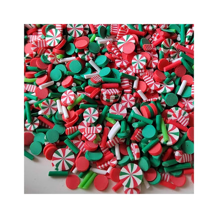 Christmas Mints Candy Clay Slices Sprnkles for Diy Slime Filler Crafts Shaker Cup Accessories