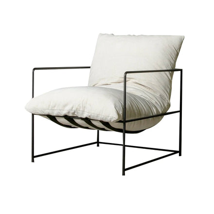 Modern Metal Frame Chaise Lounge Chair Corduroy Removable Cover Reclining Living Room Leisure Chair for Gym Hospital Workshop