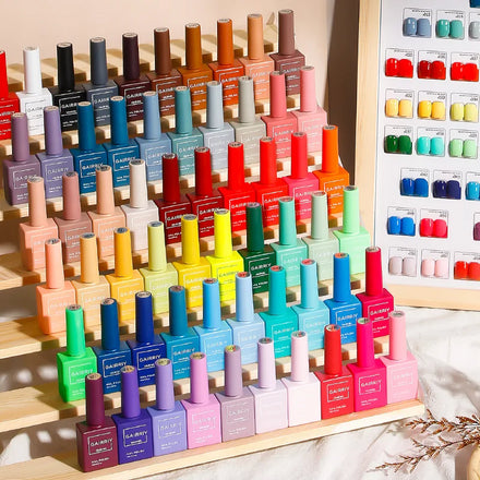 Wholesale Professional Nail Supplies Vegan Semi Cured Strips UV Colors Soak Off Nail Gel Polish