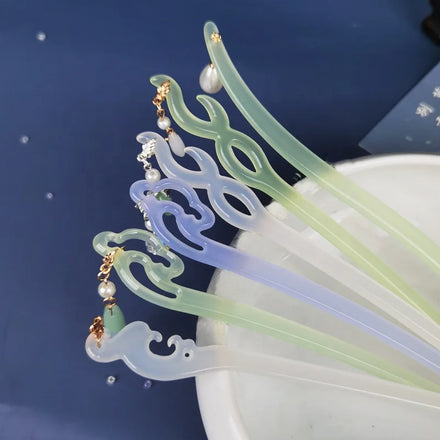 Chinese Style Vintage Bridal Hair Pins Pearl Hair Chop Stick Pretty Hairpin Women Girls Hair Accessories Chopstick with Tassel