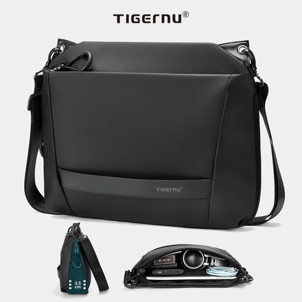 Tigernu Lightweight Portable Waterproof Large Capacity TPU Multi Pocket Storage 9 Inch Crossbody Bag