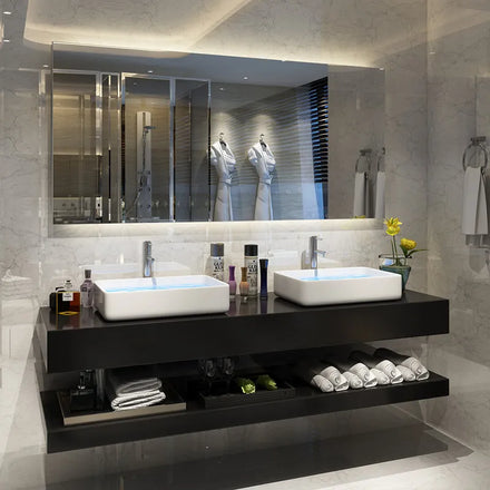 High-end Double -hanging Basin Bathroom Cabinet