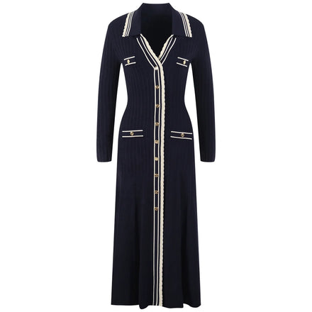Basic V-neckline Women Knitted Spring Autumn Elegant Long Sleeve Bodycon 2026 Ladies Fashion Streetwear Dresses