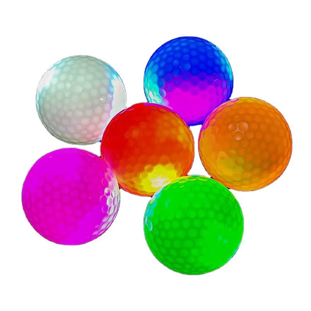 Wholesale GAOPIN GPLGB-31 Flashing Glowing LED Golf Balls Custom Logo Packaging Night Luminous 6 Colors Surlyn/Rubber Material