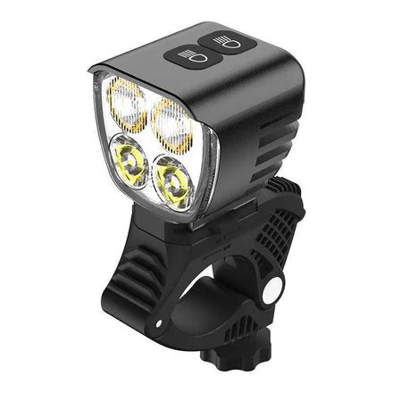 Portable 3000 Lumens LED Bike Lamp Strong Cycling Light Type-C Charging IPX5 Waterproof Aluminum Alloy Shell USB Power Supply