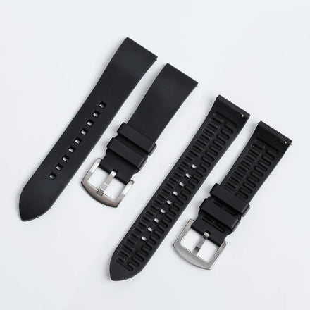 18/19/20/21/22/24mm FKM Watch Strap Quick Release Fkm Rubber Watch Bands Two Pieces for Diving Sports Watch Strap