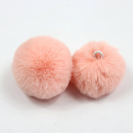 Faux Fur Pompom for Toys DIY With Elastic Cord Fake Fur Pom Poms Wholesale Cheap Mini 3cm 4cm 5cm Classic Custom Gift Dyed PELT