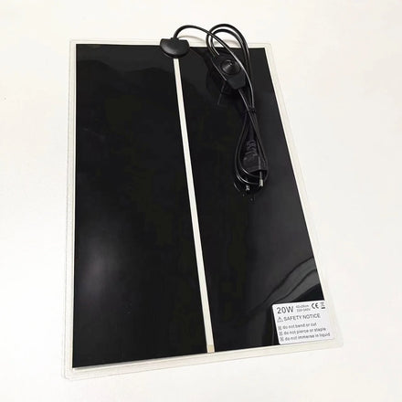 20W 42x28cm Hot Selling High Quality Factory Sale 110V-130V 220V-240V Black Hand Wash Sustainable Reptile Heating Pad
