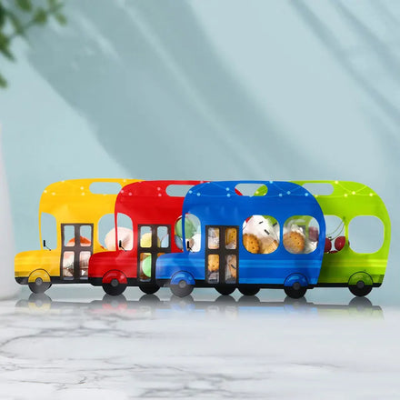 Custom Bus Shaped Mylar Candy Packaging Bags with Zip Lock Low MOQ Gravure Printing Recyclable Food Packaging