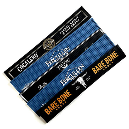 60x10cm Logo Embossed Soft PVC Bar Mat Coffee Bar Mats
