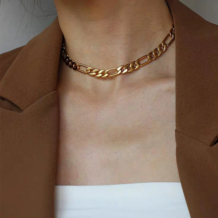 OEM Wholesale Factory Custom 18k Gold Wheat Cuban Link Rope Chains Stainless Steel Figaro Chain Hiphop Rock Men Necklace Jewelry