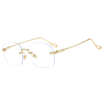 2023 New Frameless Optical Glasses for Men and Women Simple Fashion Glasses Factory Wholesale