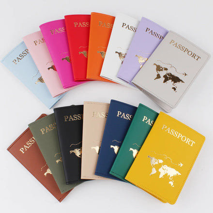 Wholesale Cheap Pu Leather Passport Cover Holder Travel Gift Passport Protective Cover case Certificate Passport and Card Holder