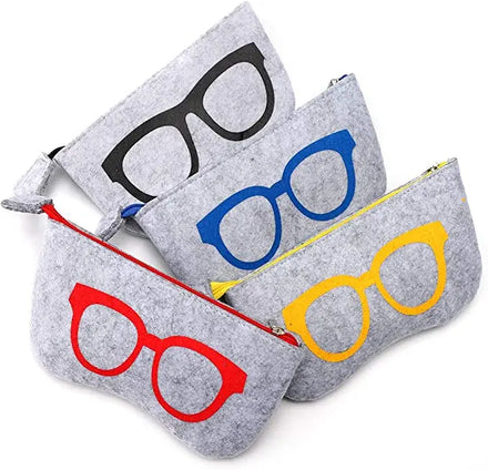 Portable Sunglasses Bag Custom logo Glasses case Soft Felt Reading Glasses Bag Felt Sunglasses Bag