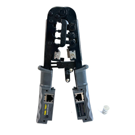 Multi-functional Rj45 Rj12 Rj11 Rj9 Network Crimping Plier 4P 8P 6P Crimping Tool with Lan Cable Tester Tool