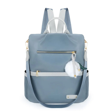 Fashion Square Small Mini Convertible Oxford Fabric Backpack Shoulder Bag for Ladies Teen Girls