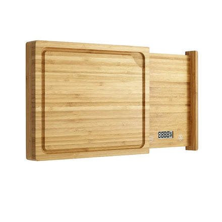 Hot Selling 5kg Bamboo Electronic LCD Display Kitchen Baking Cutting Board Scale With Cutting Board