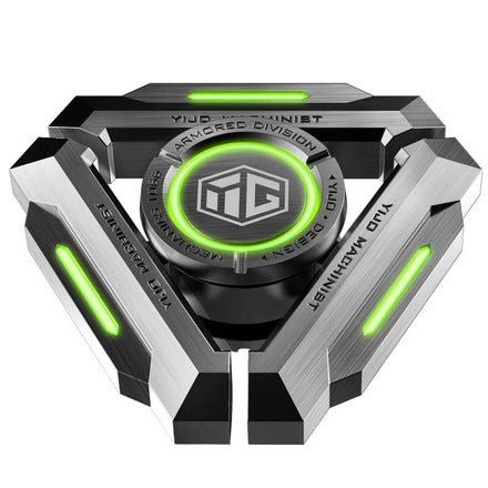 Black Technology Fingertip Gyro Limited Edition Hand Spinner Metal Glow in Dark Finger Decompression Boy Toy