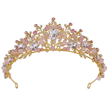 Wedding Birthday Headdress Hair Band Crown Baroque Rhinestone Crystal Bride Handmade Crown Accessories
