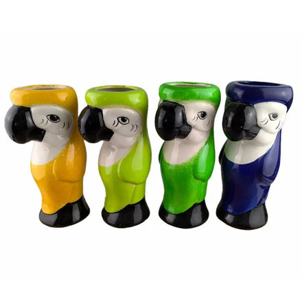 Custom Ceramic Pottery Tiki Cocktail Mug Rope Personalised Hawaiian Yellow Parrot Design Cartoon Style Coffee Mug Accessories