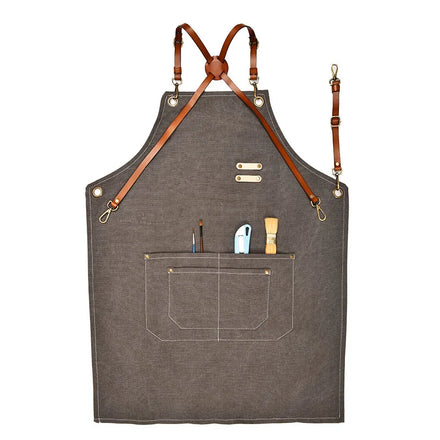 Custom Cross Back Bib Sleeveless Reusable Apron Stylish for Cleaning in Bartenders Cafes Coffee Shops Salons Hairdressers