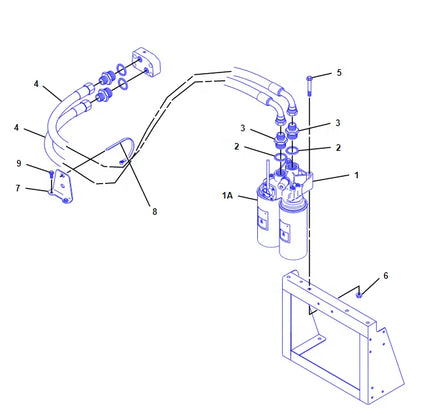 2985192 OEM Fuel Oil Hose Assembly for Caterpillar C4.4 Generator