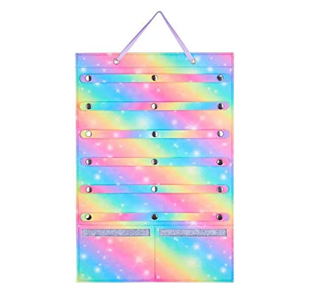 Headband Holder Organizer for Girls Mermaid Hairbow Storage Holder Felt Wall Hanging High Quality Felt Storage Wall Organizer