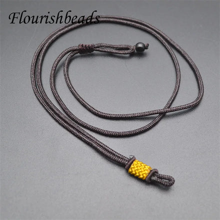 Factory Price 2mm Thickness 31Inches Adjustable 80cm Brown Color Thread Cord Rope Necklace for Pendant