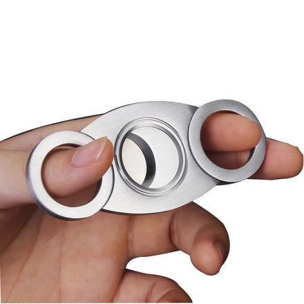 Qianxun 2025 New Arrivals Cigar Accessories Custom Logo Metal Mini Stainless Steel Cigar Cutter for Smoking