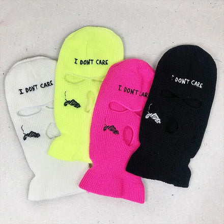 Wholesale Knit Custom Logo Plush Acrylic Ski Mask-Sports Party Daily Use Digital & Puff Printing Common Fabric Unisex Adult