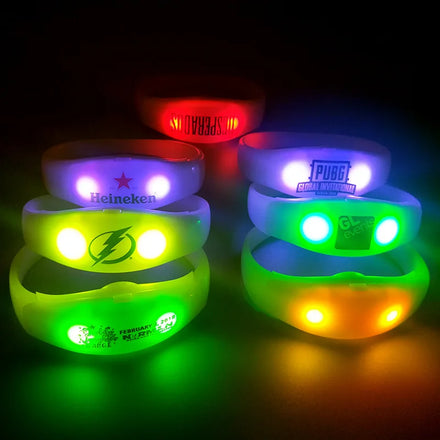 Wholesale Flashing Light Event & Party Supplies Sound Activated LED Bracelet Wristbands