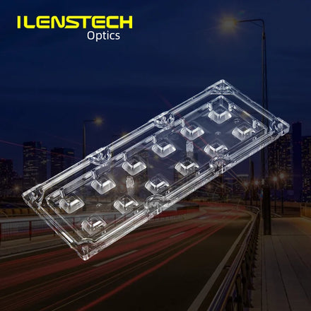 ILENSTECH 90x90 Degree square Light Spot Led Lens for 5050 Led / Secondary Optics Supply