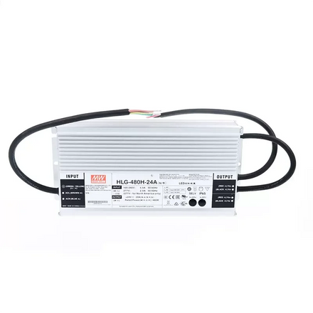 Mean Well HLG-480H Series 480W 12V 15V 20V 24V 30V 36V 42V 48V 54V LED Power Supply Waterproof LED Driver for Grow Light