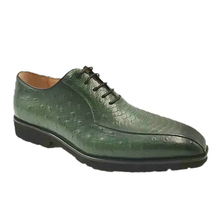 Italian Handmade Autumn/Winter Formal Casual Comfort Men Office Shoes Oxfords Wedding Shoes New Green Genuine Leather Lace-Up
