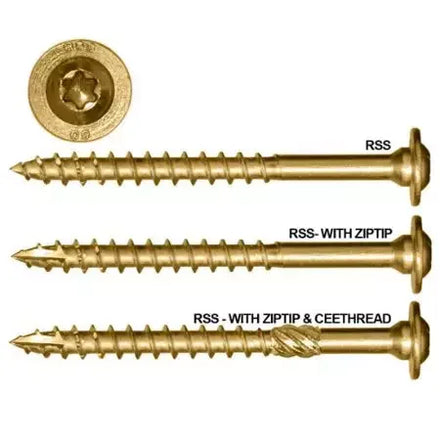 Hot Selling Zinc Plated Decorative Torx Drive Timber Screws Stainless Steel Countersunk Head Wood Dock-Inch Measurement System