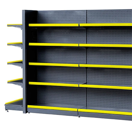 Single Double Display shelves Grocery Price Cheap Supermarket Display Racks Light Duty Gondola shelving