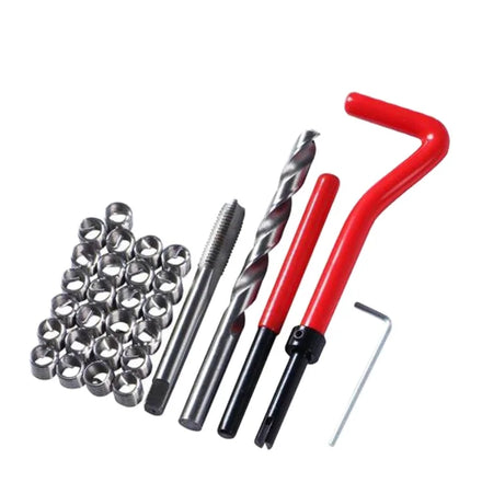 Metric Steel Tap & Die Set Restoring Damaged Tool Kit with Box for Tapping Stainless Steel New and Improved