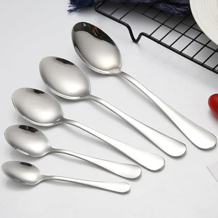 Wholesale Luxury Kitchen Coffee Tea Dinner Spoon Rainbow Silver Gold Plating 18/10 304 Table Spoon Stainless Steel