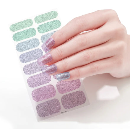 2023 Transparent Nail Wraps Lasting Long Nail Art Stickers Self-adhesive Nail Art Stickers Factory