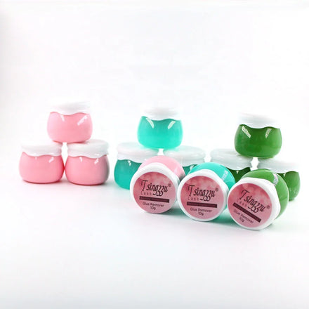 Tsingzzu Private Label pink Eyelash Adhesive Lash Extension Cream Remover False Eyelash Glue Remover