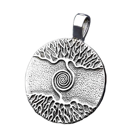 Viking Tree of Life Pendant Vintage Stainless Steel Hiphop Pendant for Men and Women