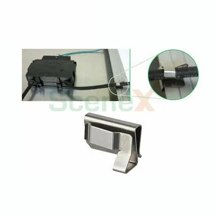 Scenex Solar Stainless Steel 304 Grade 90 Degree Solar Panel Cable Clip 8-Year Warranty Wind Load 60M/S Snow Load 1.4KN/m2