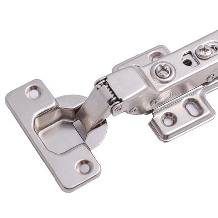 FGVSLIDE Adjustable Hydraulic Soft Close Stainless Steel Furniture Hinges Nickel Plated for Kitchen Bedroom Hospital School Use