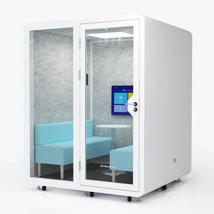 Movable Modern Office Soundproof Booth STC30dB Modular Design with Ventilation for Home & Mall Use